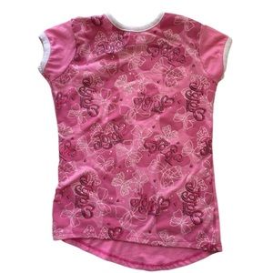 JoJo Siwa Bows Short-Sleeve Shirt Top Pink Girl's Size 7/8